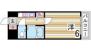 エスリード新神戸の物件間取画像